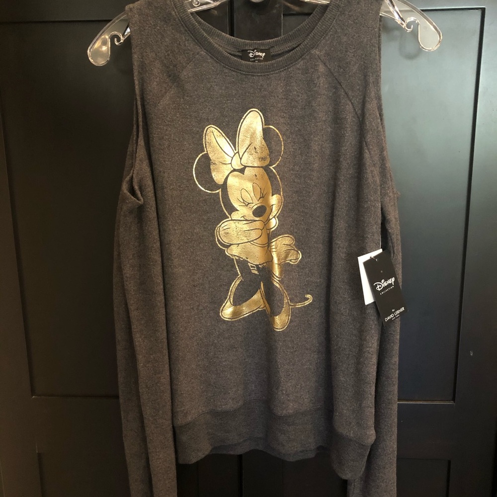 NWT Disney Minnie Mouse cold shoulder long sleeve